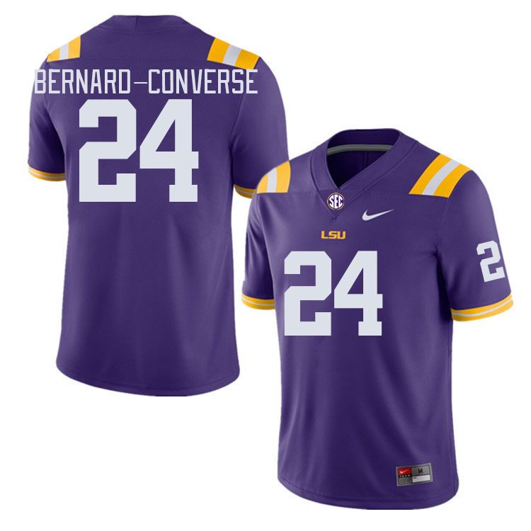 LSU Tigers #24 Jarrick Bernard-Converse College Football Jerseys Stitched Sale-Purple